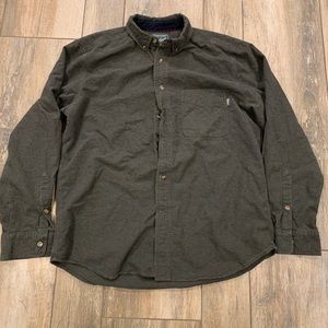 Army green flannel